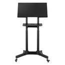 Artiss Mobile Lectern Stand, Adjustable Sit-to-Stand Presentation Podium w/ Wheels Black