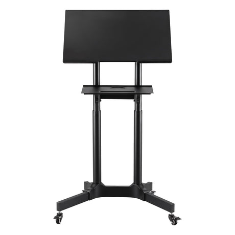 Artiss Mobile Lectern Stand, Adjustable Sit-to-Stand Presentation Podium w/ Wheels Black