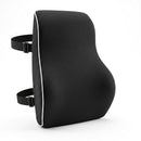 Artiss Ergonomic Lumbar Support Cushion for Office Chair and Car Memory Foam Lumbar Pillow for Back, Breathable Back Support Pillow with Adjustable Straps for Office Gaming Car Home