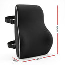Artiss Ergonomic Lumbar Support Cushion for Office Chair and Car Memory Foam Lumbar Pillow for Back, Breathable Back Support Pillow with Adjustable Straps for Office Gaming Car Home