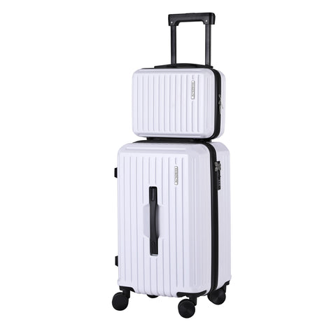 Wanderlite 2pcs Trunk Luggage Suitcase Travel Carry On TSA Lock 12