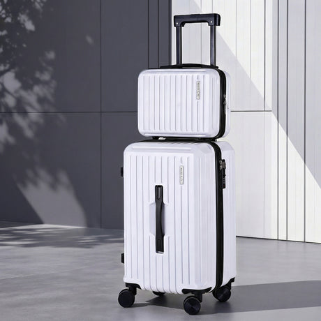 Wanderlite 2pcs Trunk Luggage Suitcase Travel Carry On TSA Lock 12