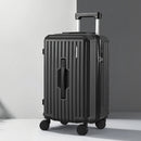 Wanderlite 20" Trunk Luggage Suitcase Travel Carry On TSA Lock Black