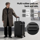 Wanderlite 4pcs Trunk Luggage Suitcase Set Travel Carry On TSA Lock Black