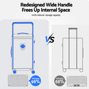 Wanderlite 28" Wide Handle Luggage Suitcase Travel TSA Lock Anthracite Grey