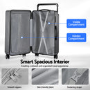 Wanderlite 28" Wide Handle Luggage Suitcase Travel TSA Lock Anthracite Grey