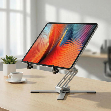 Levede Portable Laptop Stand 360 Rotating Bracket Foldable Aluminum Desk Riser-2050056791982739462
