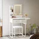Levede Dressing Table LED Makeup Mirror Stool Set Vanity Desk Fold-up Panel-2050056768968593414