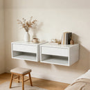 Levede 2 Floating Bedside Tables Side Table Storage Nightstand Bedroom Cabinet-2050056780842668038