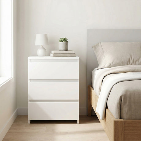 Levede Bedside Table Side Table 3 Drawers Storage Nightstand Bedroom Cabinet-2050056781023023110