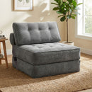 Levede Convertible Sofa Bed Foldable Single Sleeper Bed Compact Living Room Grey-2050056788195282950