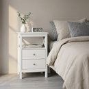 Levede Bedside Table Nightstand Side End Table 2 Drawers Storage Bedroom Cabinet-2050056781207572486
