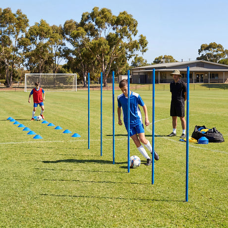 Centra Soccer Agility Training Poles Set Includes 6 Agility Poles Agility Ladder-2050059020542283782