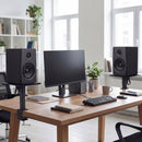 Levede 2x Desk Clamp Speaker Stands Set Adjustable Rotatable Monitor CD Player-2050056791437479943