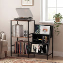 Levede 3-Tier Record Player Stand Vinyl Storage Up to 200 Albums Turntable Table-2050056774513463304