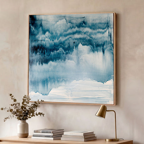 Yezi  Wall Art Canvas Modern Abstract 80×80cm Framed Artwork Home Office Decor-2050059007254728711