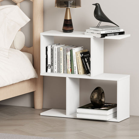 Levede Slim 2 Tier Narrow Side Table Bedside Nightstand-2029387217755049991