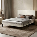 Levede Queen Bed Frame Upholstered Adjustable Headboard Platform Mattress Base-2050056771749416967