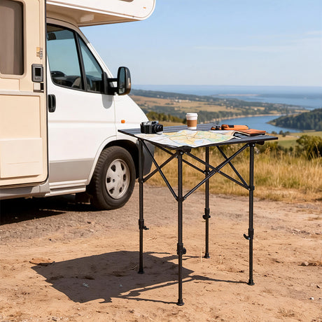 Levede Camping Table Folding Aluminum Portable BBQ Desk-2050056752845688839