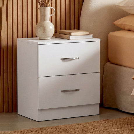 Levede Bedside Table Side Table 2 Drawers Storage Nightstand Bedroom Cabinet-2050056780662312967
