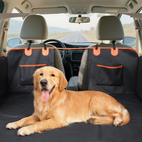 Pawz Dog Car Seat Cover Convertible Pet Back Seat Hammock Protector Waterproof-2050056765910945799
