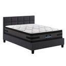 Giselle Mattress & Artiss Queen Bed Frame Bundle, 36cm Double Sided Euro Top Mattress