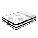 Giselle Queen 34cm 5-Zone Euro Top Pocket Spring Mattress with 2 Natural Latex Contour Pillows