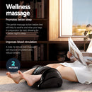 Livemor 8-nodes Full Back Massage Seat Cushion Heating With Foot Massagers