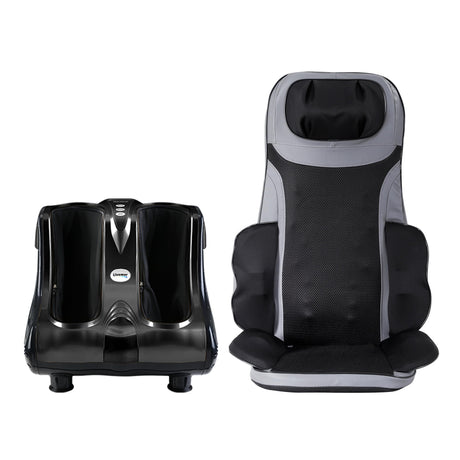 Livemor Massage Cushion Heating Massage Seats With Calf Foot Massager