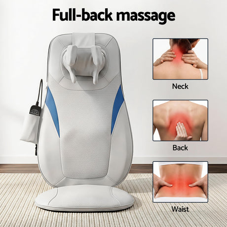 Livemor Full Back Massage Cushion 3D Kneading Heating Massage Seats