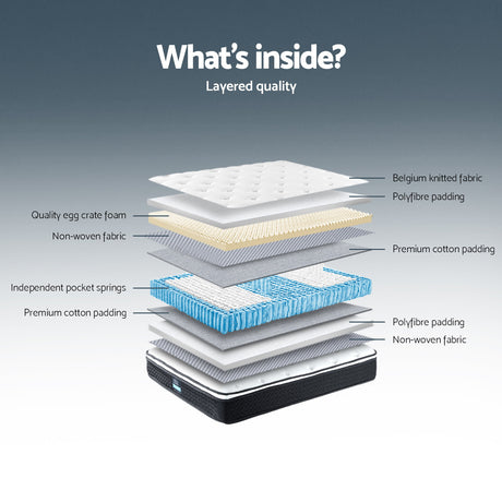 Giselle Bedding 21cm Mattress Euro Top Double