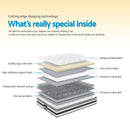 Giselle Bedding 21cm Mattress Pillow Top King Single