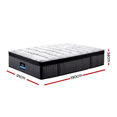 Giselle Bedding 34cm Mattress 9 Zone Latex Foam Single