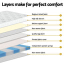 Giselle Bedding 31cm Mattress Euro Top King Single