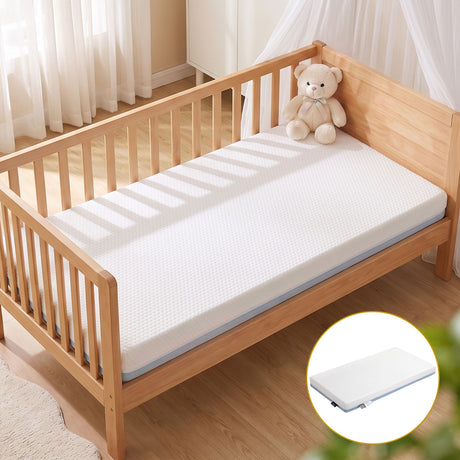 Giselle Bedding Cot Mattress, 11cm Thick Baby Mattress with Tencel Cover