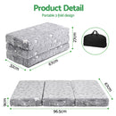 Giselle Bedding Foldable Cot Mattress for Travel Cot, Glow-in-Dark Cover