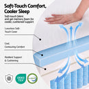 Giselle 25cm King Hybrid Mattress Soft Knitted Fabric Edge Support Gel Foam