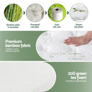 20cm Giselle Mattress King Single Green Tea Mattresses
