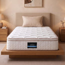 Giselle 30cm King Single Spring Mattress Tencel Cover 5-Zone Firm Back Support
