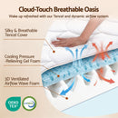 Giselle 30cm Queen Spring Mattress Tencel Cover 5-Zone Firm Back Support