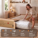 Giselle 30cm Single Spring Mattress Tencel Cover 5-Zone Firm Back Support