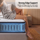 Giselle King Reversible Spring Mattress Cashmere Cover Gel Foam Firm 35cm