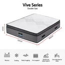Giselle Bedding Double Mattress 37cm 4-in-1 Adjustable Firmness Cooling Gel Memory Foam Dual-Zone Flippable for Couples