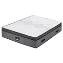 Giselle Bedding Queen Mattress 37cm 4-in-1 Adjustable Firmness Cooling Gel Memory Foam Dual-Zone Flippable for Couples