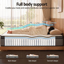 Giselle Bedding Queen Mattress 37cm 4-in-1 Adjustable Firmness Cooling Gel Memory Foam Dual-Zone Flippable for Couples