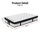 Giselle Bedding 31cm Mattress Euro Top Single