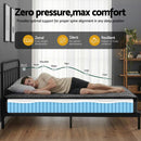 Giselle Bedding King Mattress 25cm Pocket Spring Latex Euro Top Medium Firm Bed