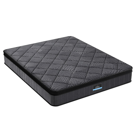Giselle Bedding Queen Mattress 25cm Pocket Spring Latex Euro Top Medium Firm Bed