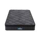 Giselle Bedding Single Mattress 25cm Pocket Spring Latex Euro Top Medium Firm Bed