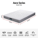 Giselle Bedding Queen Mattress 23cm Pocket Spring Mattress with Adjustable Firmness Reversible Foam Layer for Medium Firm & Firm Support Motion Isolation Bedroom Bed